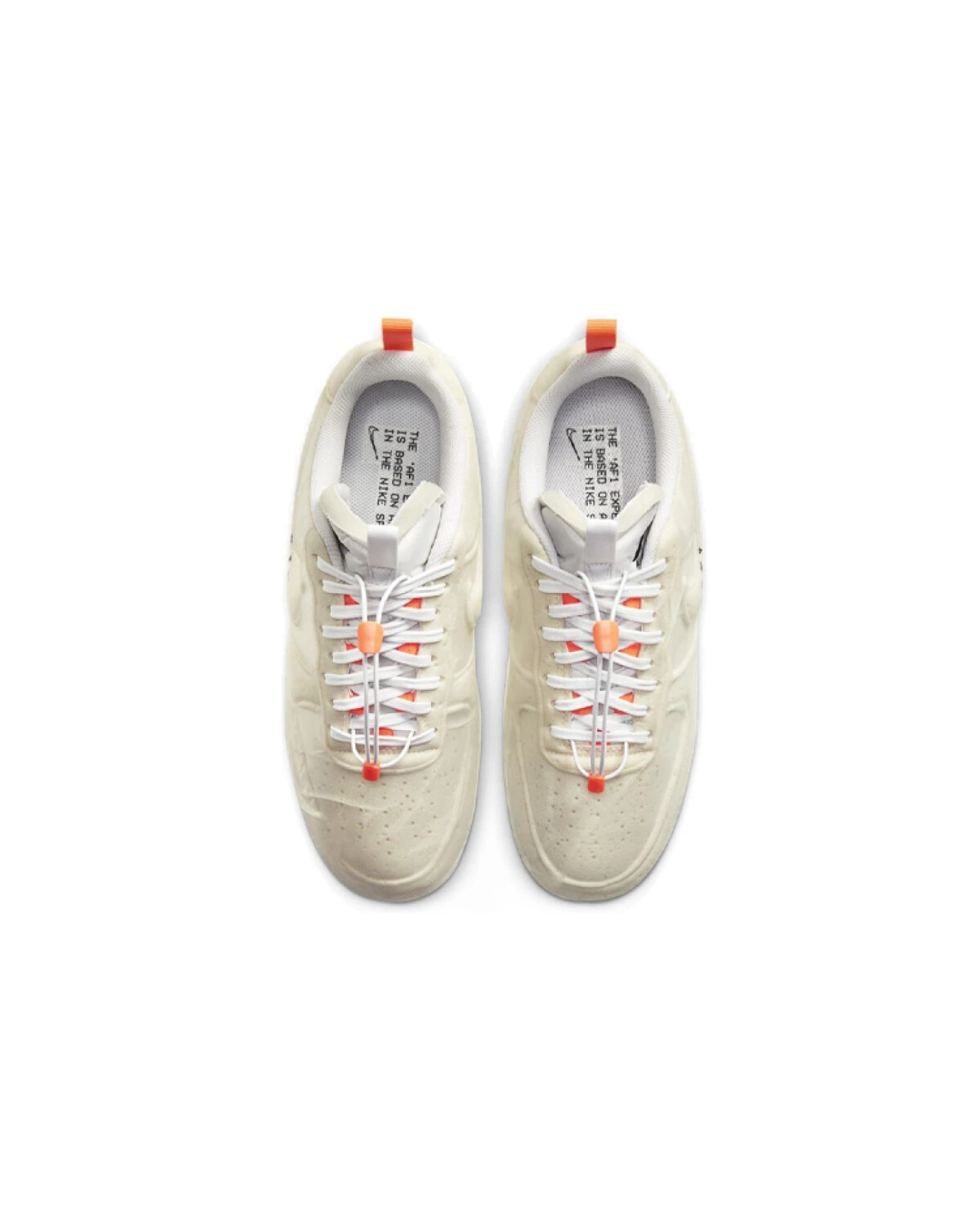 Nike Air Force 1 unisex кроссовки для скейтбординга бежевые картинка