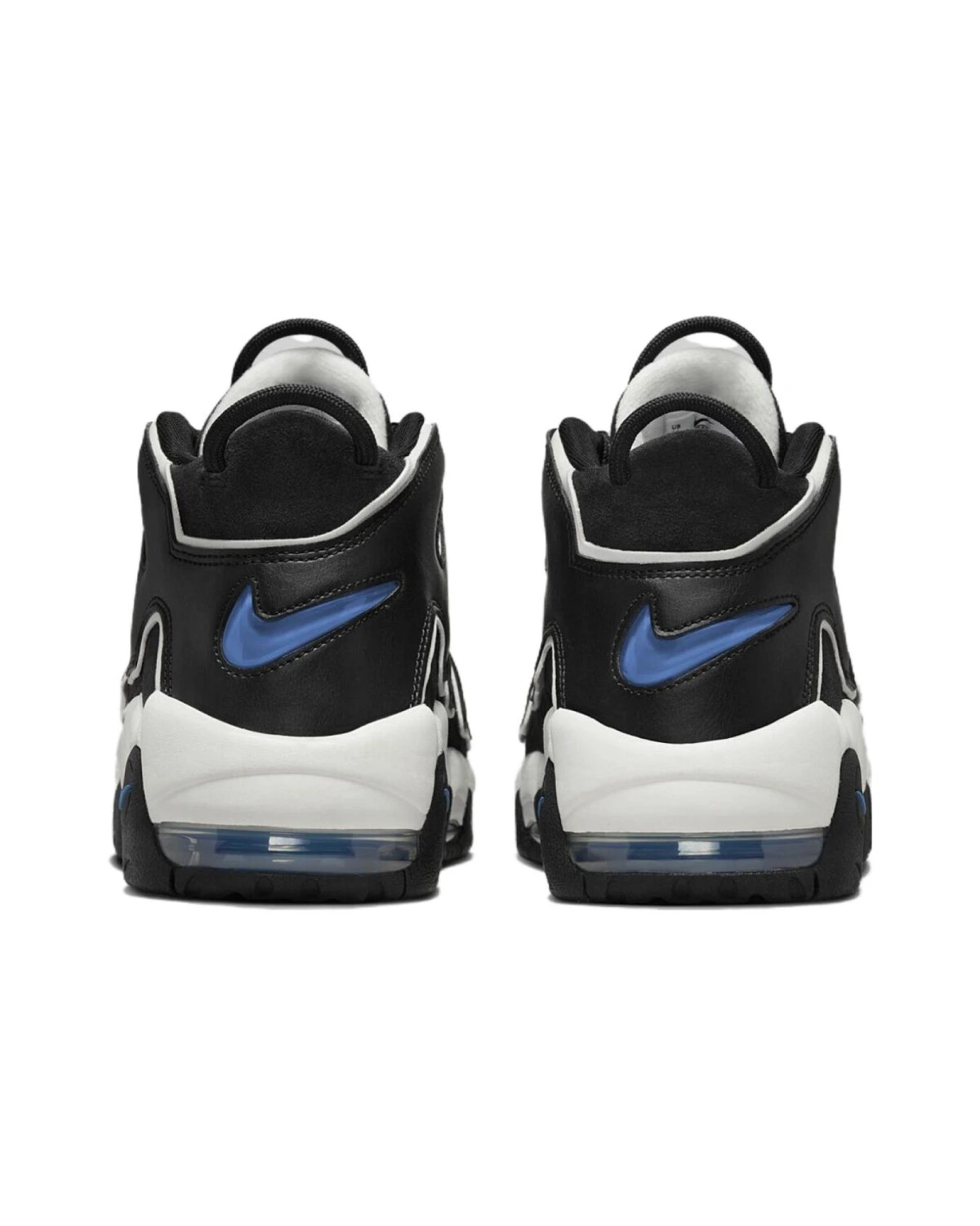 Nike Air More Uptempo унисекс кроссовки черно-белые с воздушной амортизацией картинка