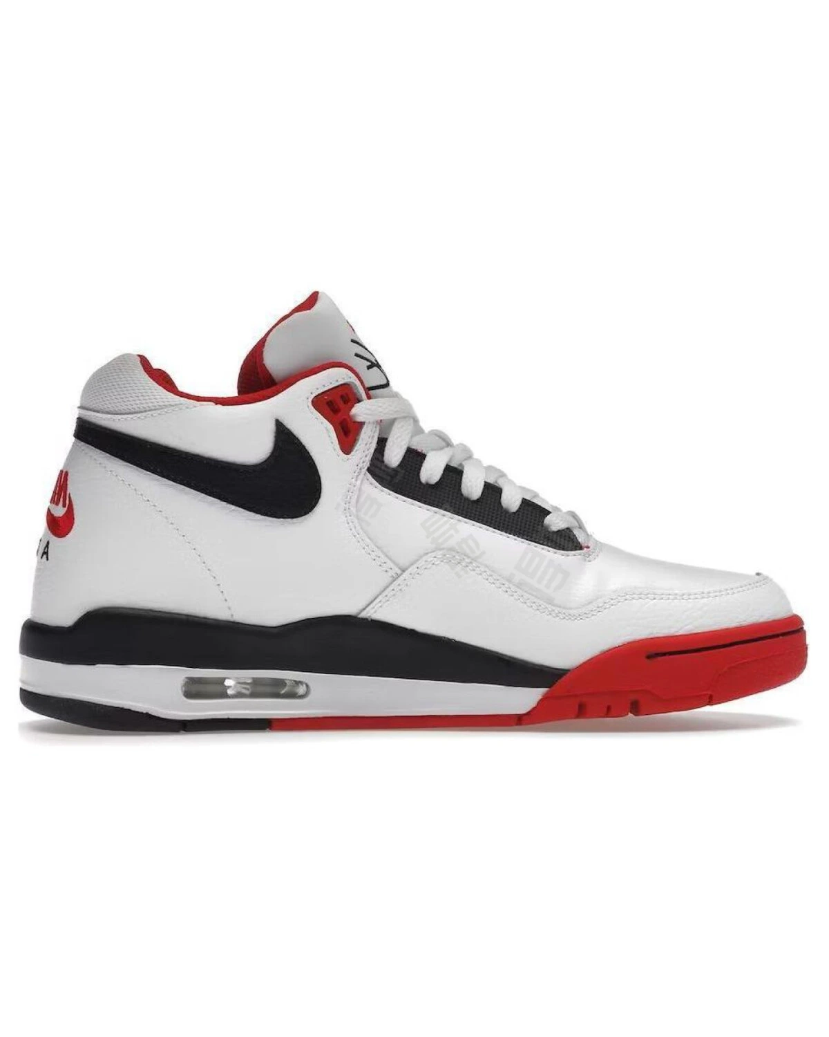 Nike Flight Legacy мужские и женские кроссовки средней высоты красно-белые картинка
