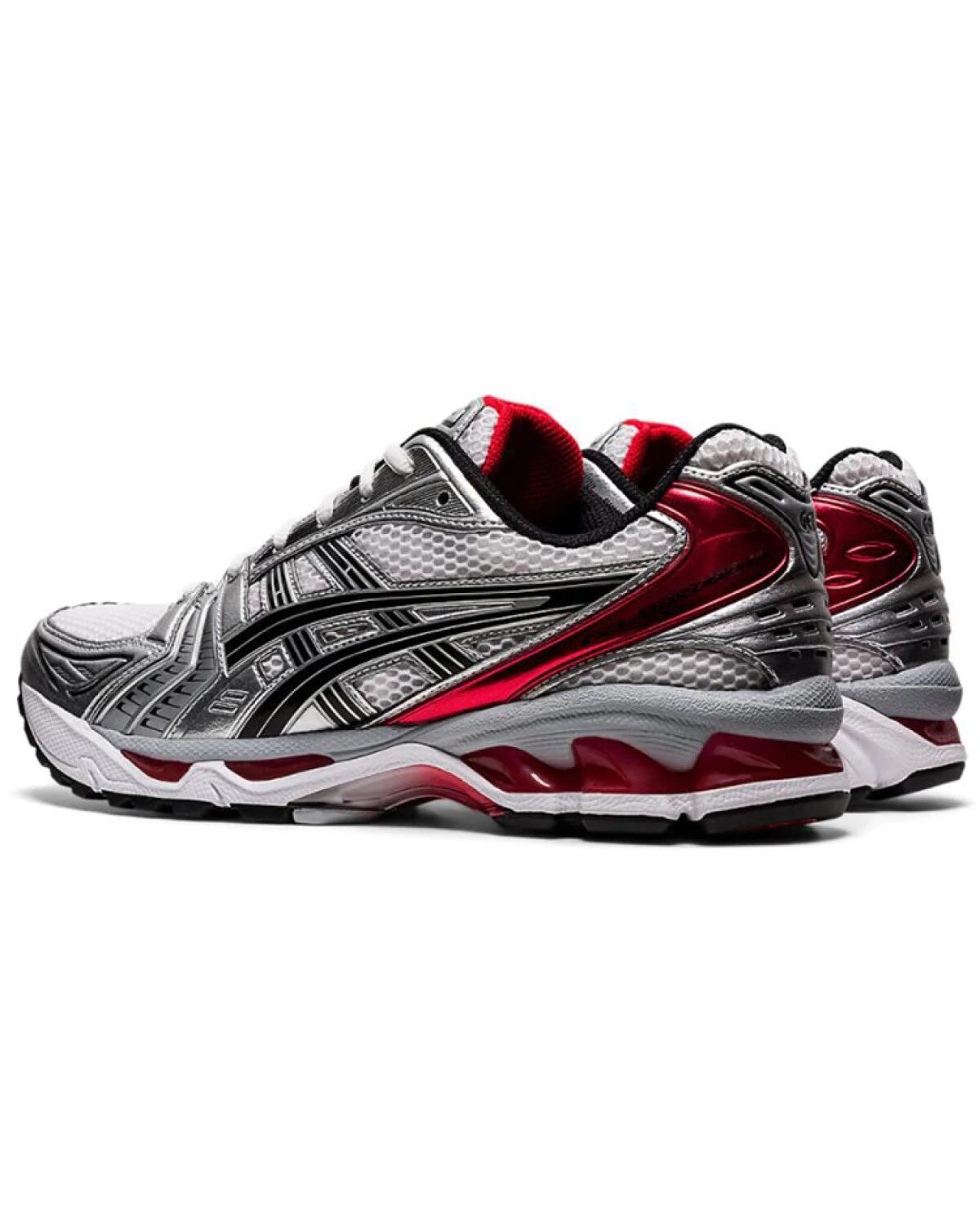 Asics Gel-Kayano 14 унисекс кроссовки для бега с амортизацией бело-красные картинка