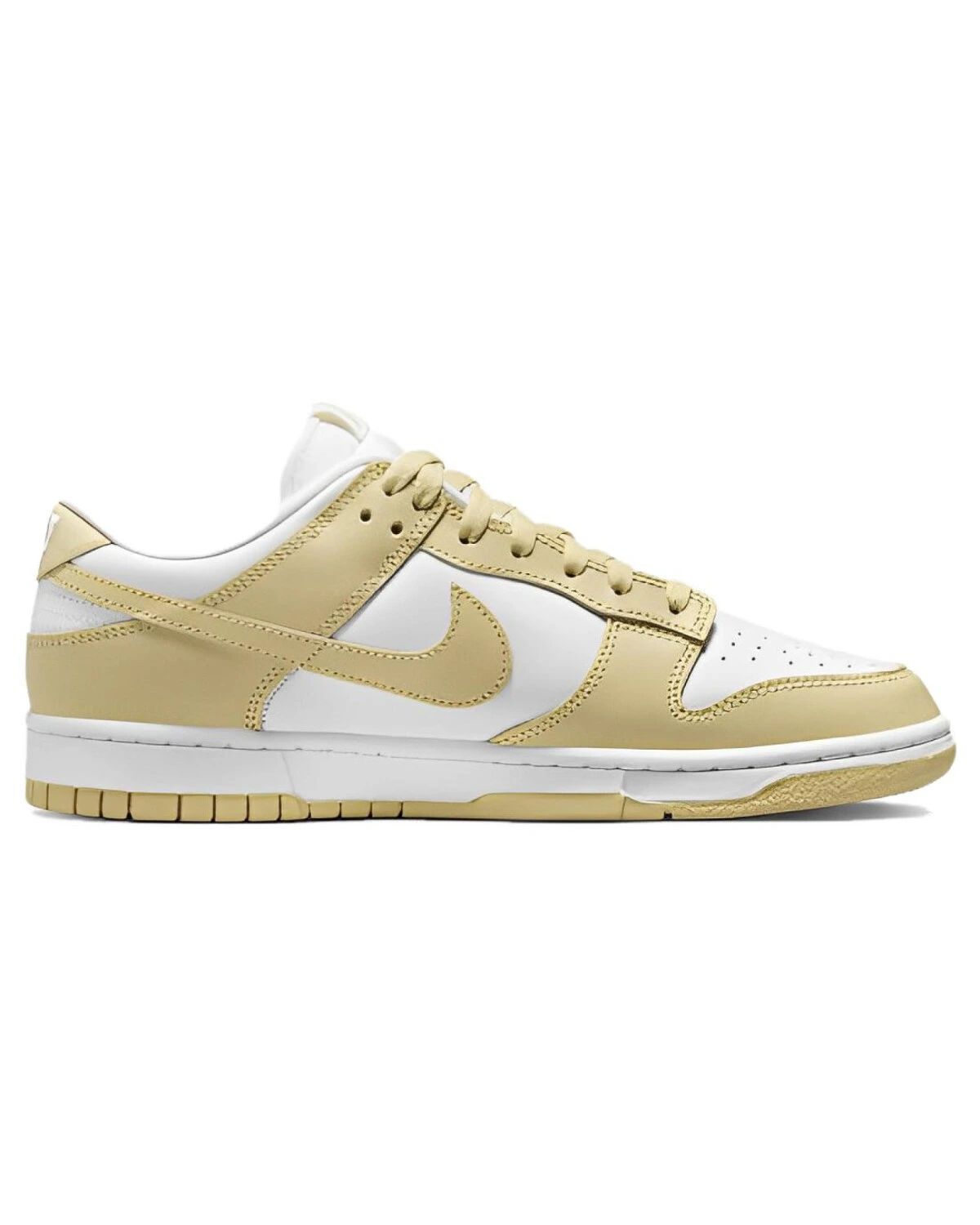Nike Dunk унисекс кроссовки белые и бежевые картинка
