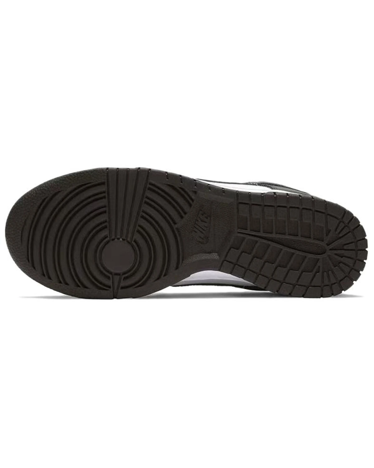 Nike Dunk детские кроссовки черно-белые с дизайном динозавра картинка