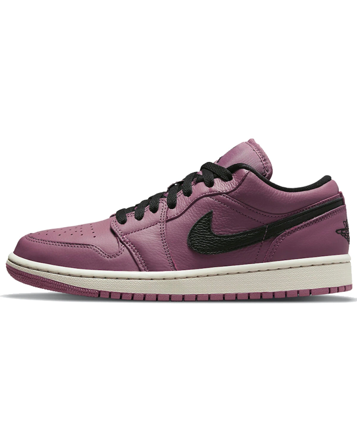 Jordan Air Jordan 1 Low "Magenta" женские кроссовки кожаные черно-фиолетовые картинка