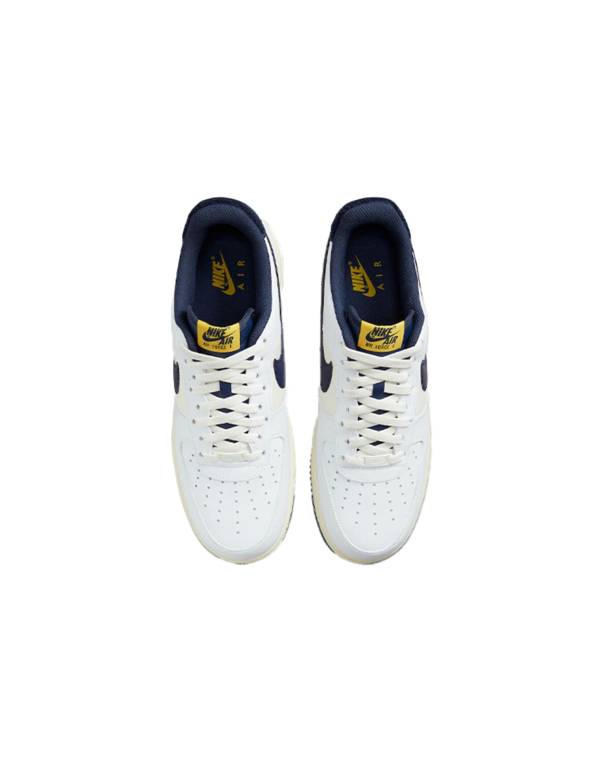 Nike Air Force 1 '07 LV8 мужские кроссовки бело-синие из комбинированного материала картинка