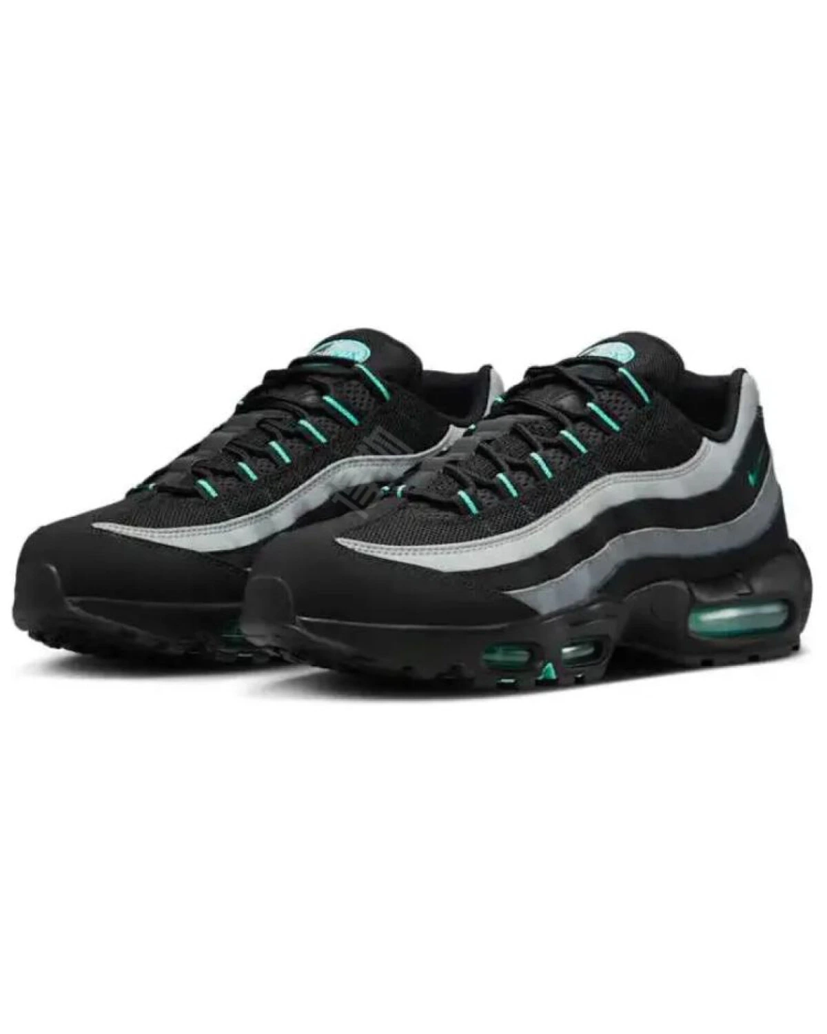 Nike Air Max 95 унисекс кроссовки черные повседневные картинка