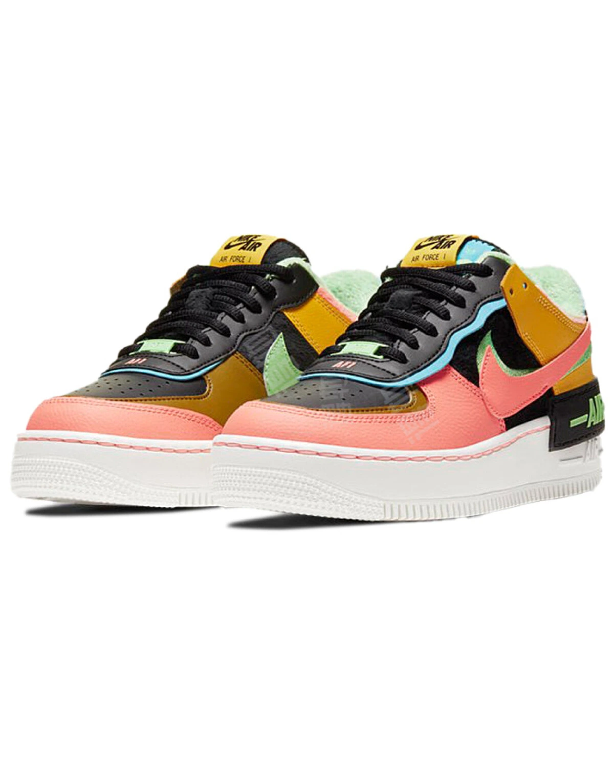 Nike Air Force 1 Shadow SE "Olive Flak" женские кроссовки многоцветные синтетические картинка