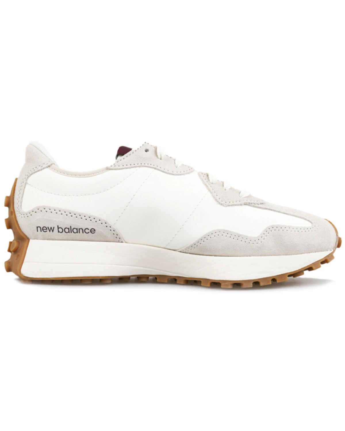 New Balance NB 327 унисекс кроссовки белые повседневные картинка