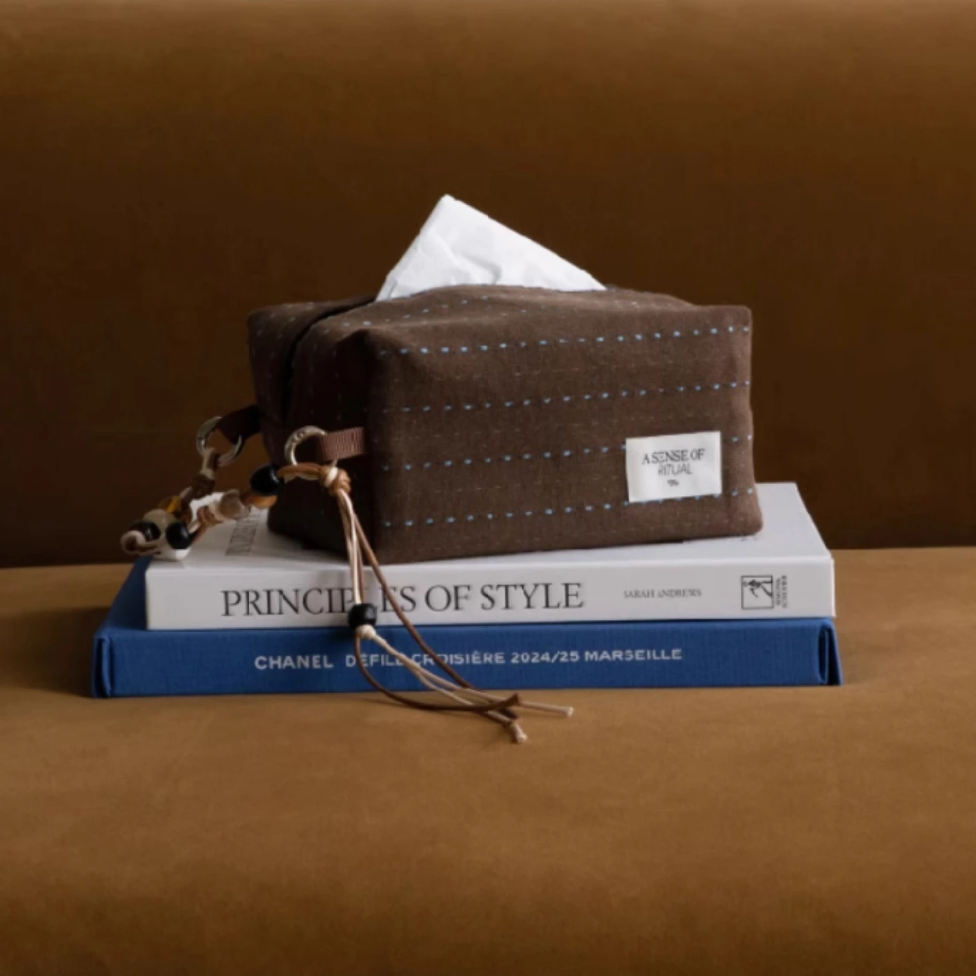 Тканевая салфетница (Коричневый) картинка