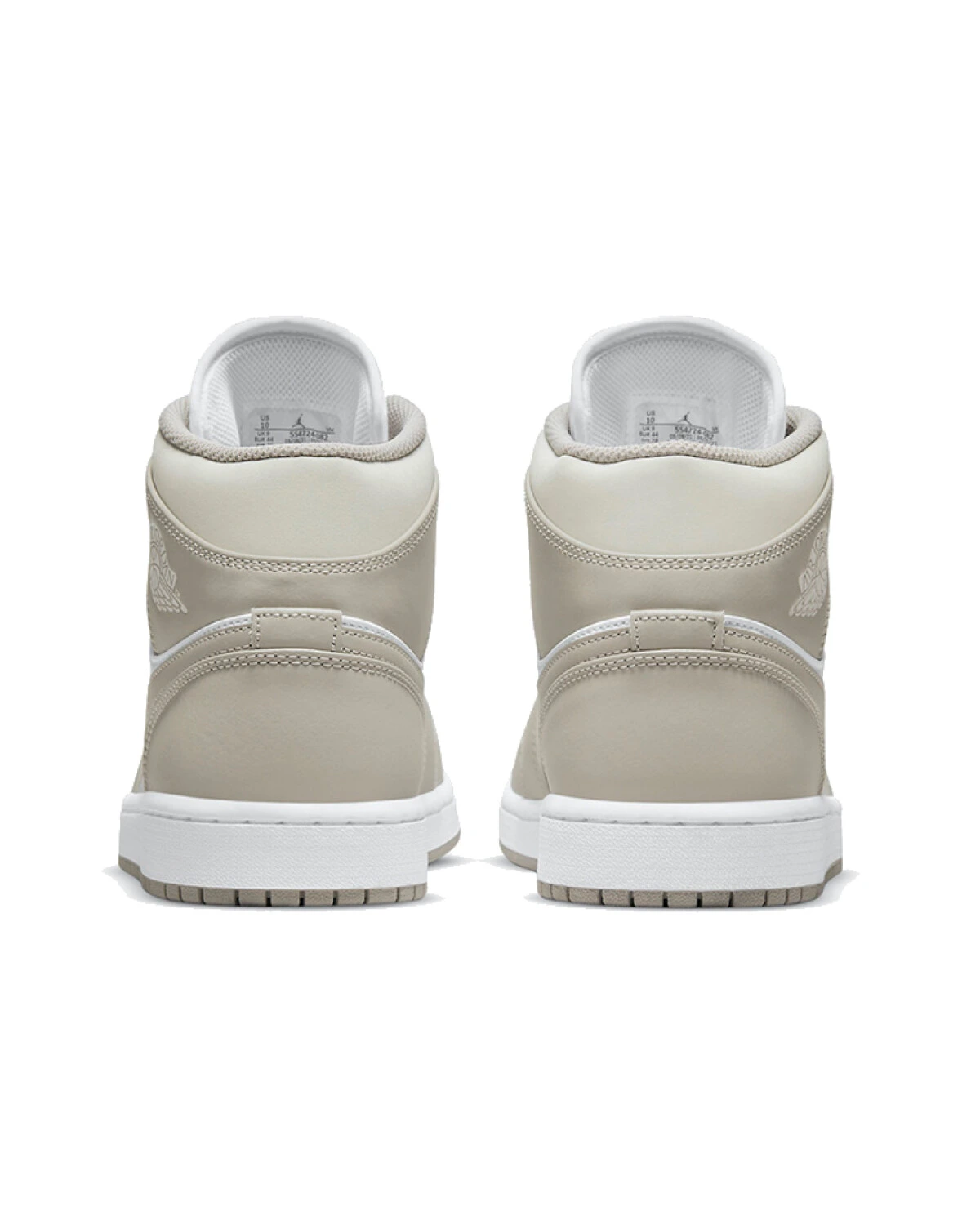 Jordan Air Jordan 1 кроссовки унисекс бело-серые кожаные картинка