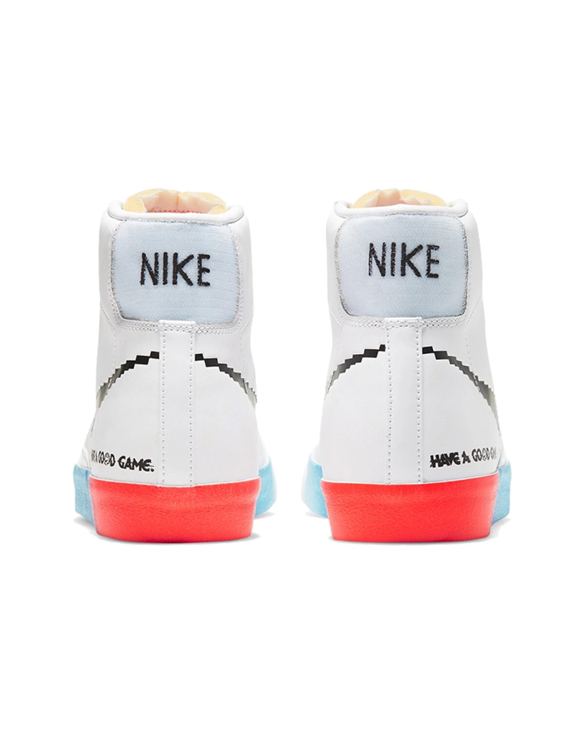 Nike Blazer Mid '77 Vintage "Have A Good Game" мужские кроссовки белые с пиксельным принтом картинка