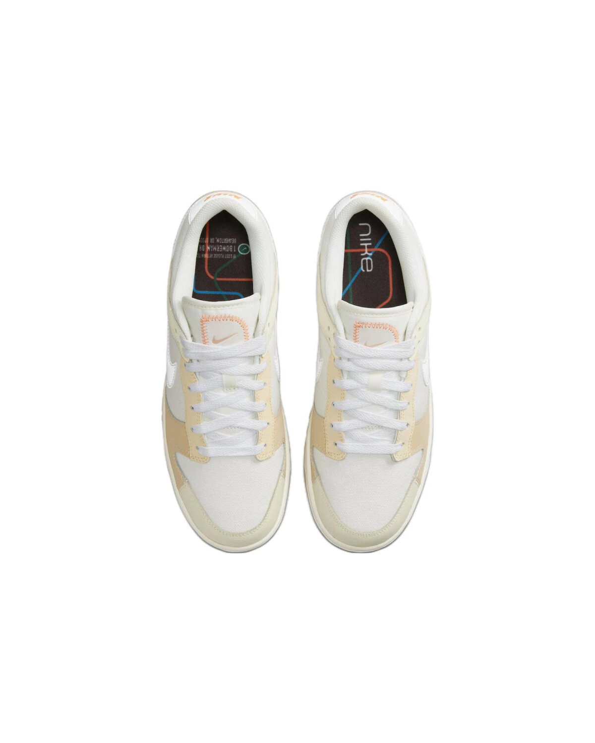 Nike Dunk кроссовки для скейтбординга бело-жёлтые картинка