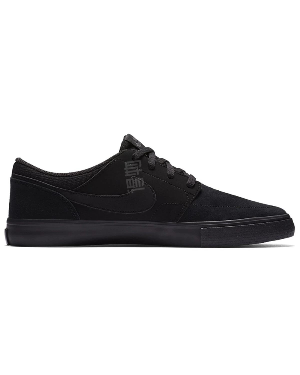 Nike SB Portmore II Solar unisex кеды черные с шнуровкой картинка