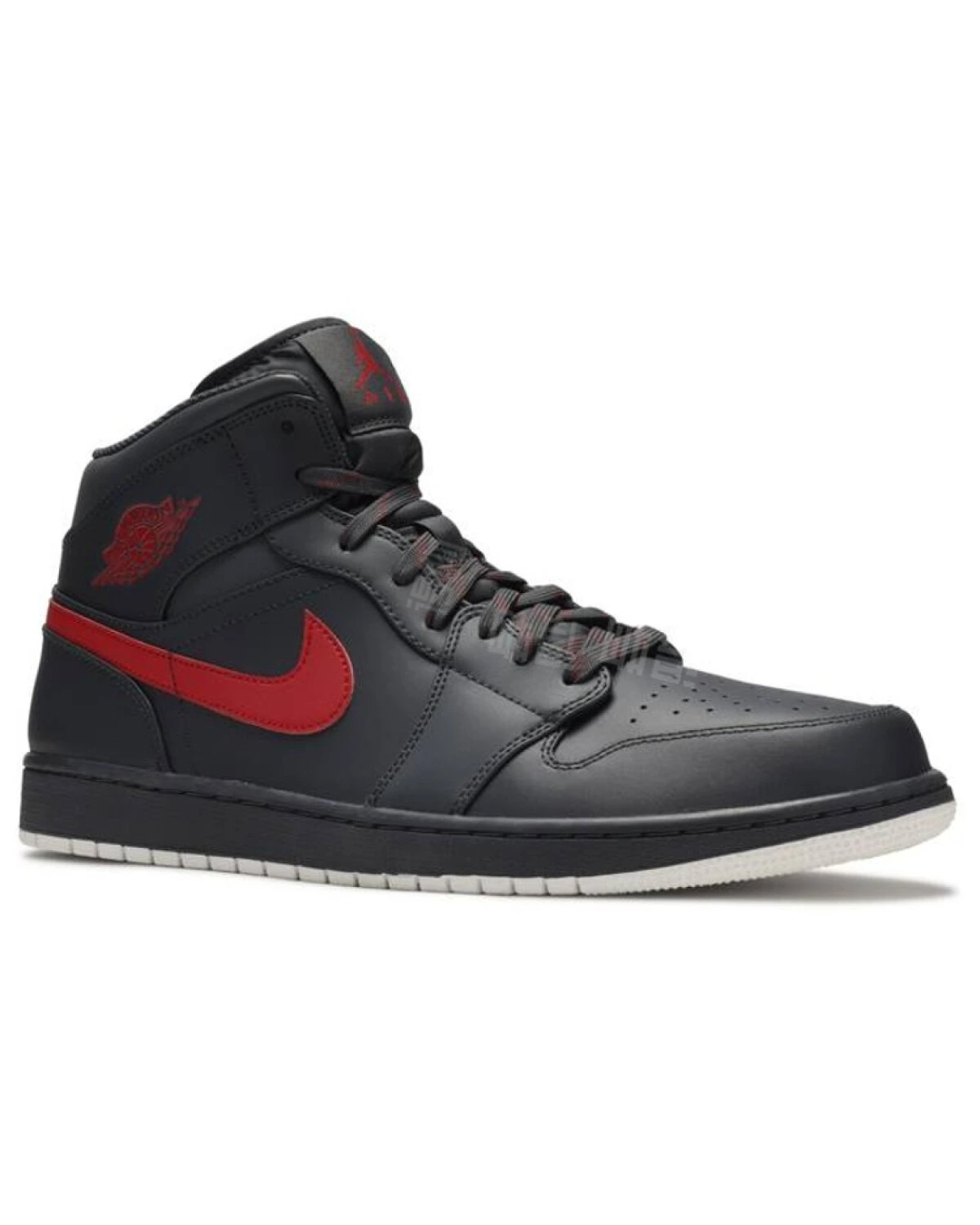 Jordan Air Jordan 1 Mid мужские кроссовки ретро черно-красные баскетбольные картинка