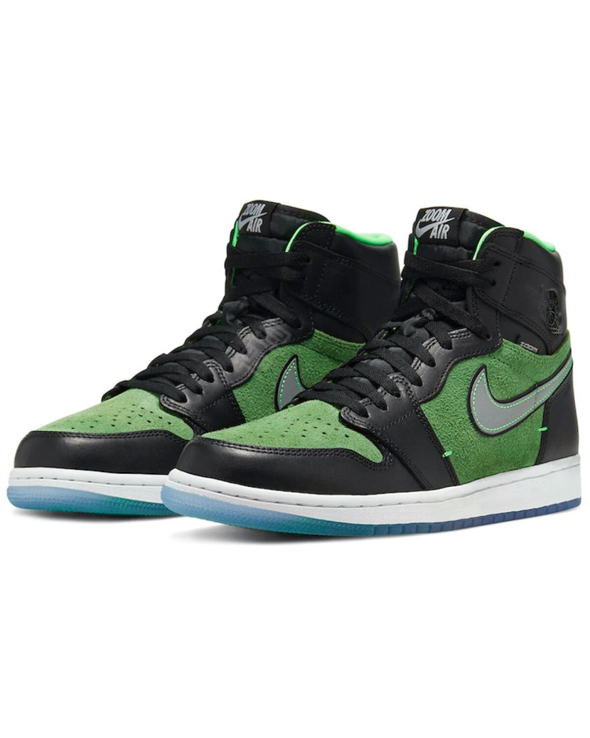 Jordan Air Jordan 1 мужские кроссовки высокие зеленые с Zoom Air картинка