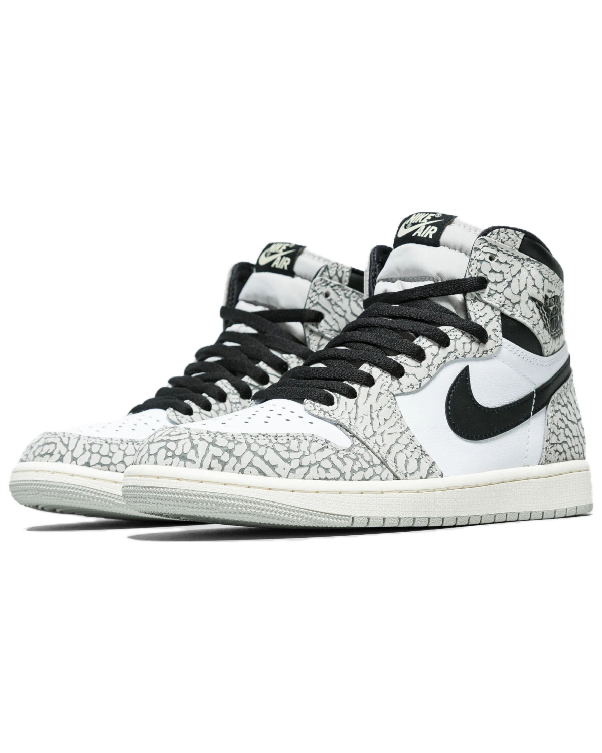 Jordan Air Jordan 1 детские кроссовки высокие кожаные серо-черные картинка