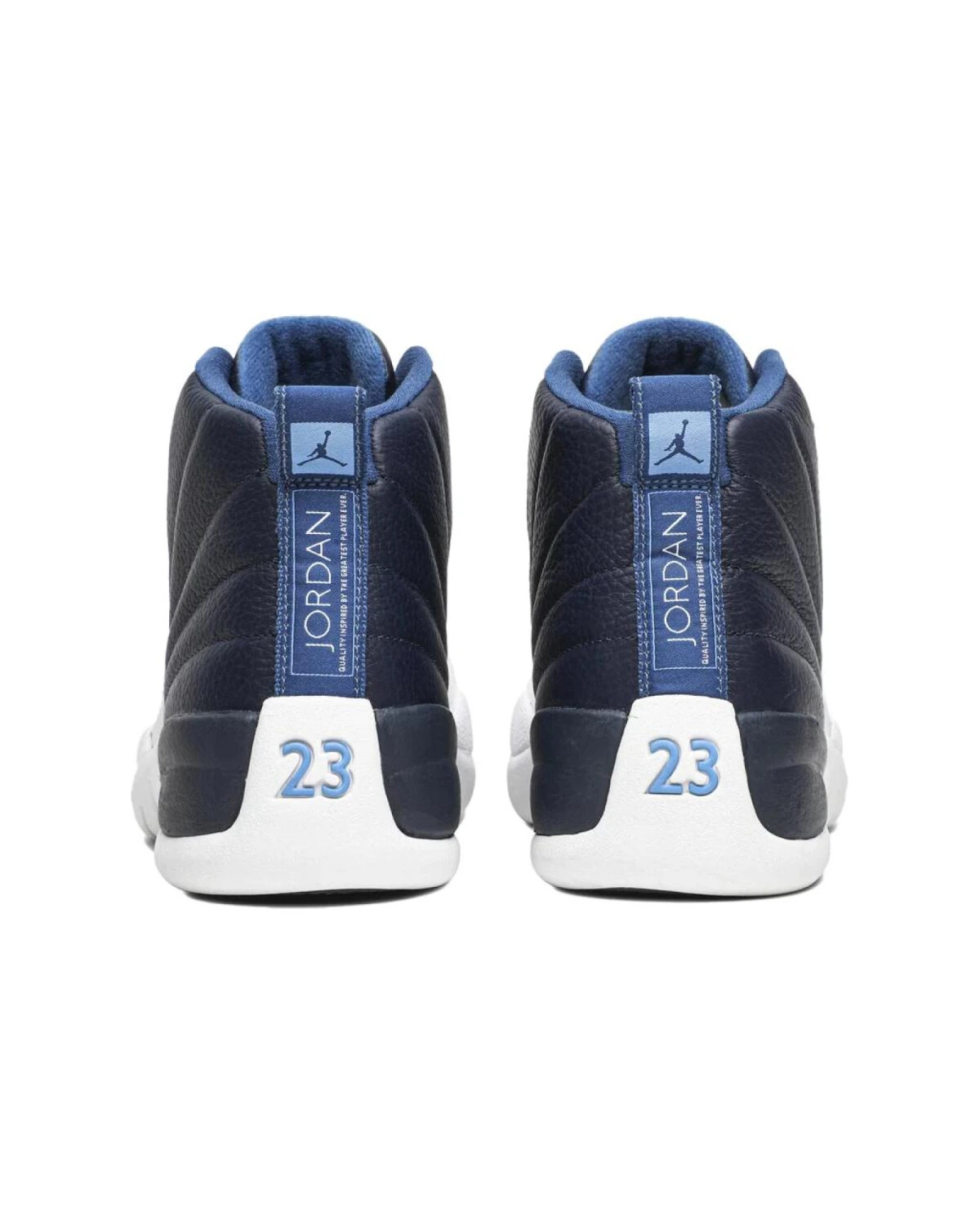 Jordan Air Jordan 12 Retro Obsidian мужские кроссовки высокие бело-синие картинка