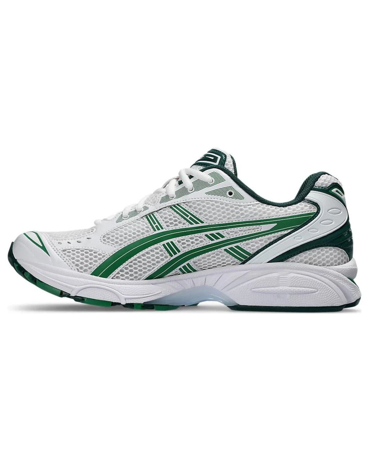 Asics Gel-Kayano 14 женские спортивные кроссовки бело-зелёные картинка
