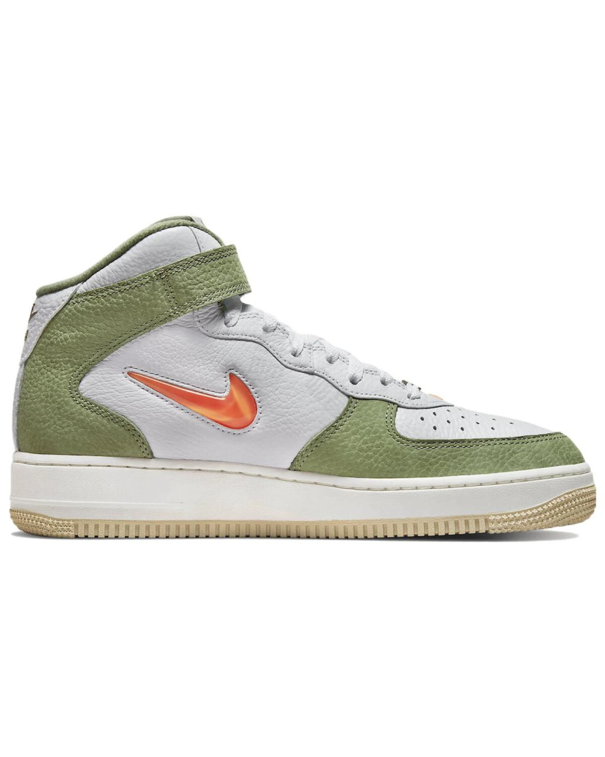 Nike Air Force 1 мужские кроссовки кожаные с амортизацией белые картинка