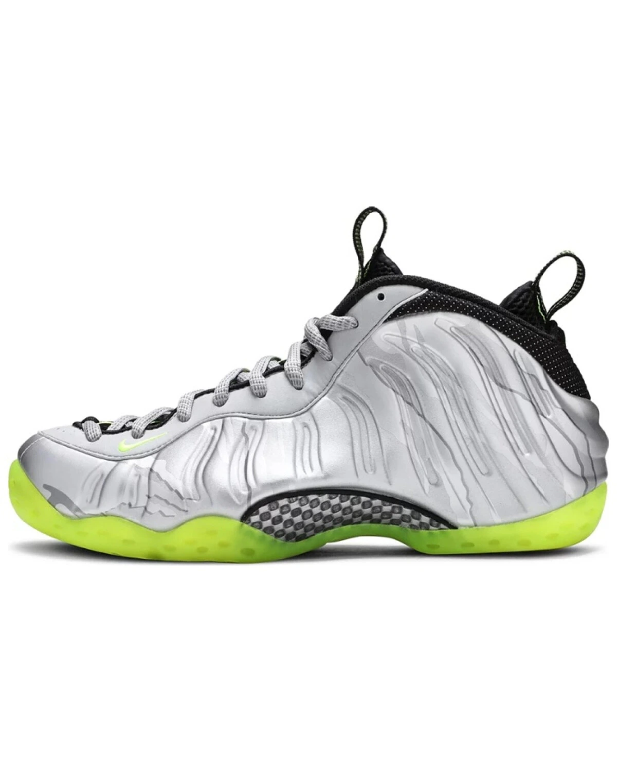 Nike Foamposite One мужские баскетбольные кроссовки серебряные с амортизацией картинка