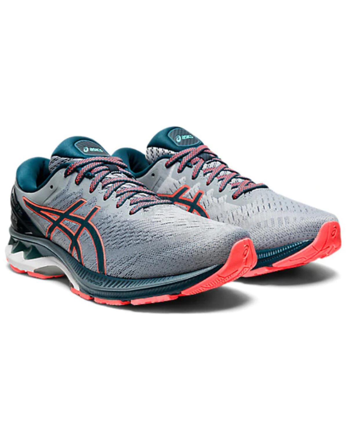 Asics Gel-Kayano 27 мужские спортивные кроссовки с амортизацией серо-голубые картинка