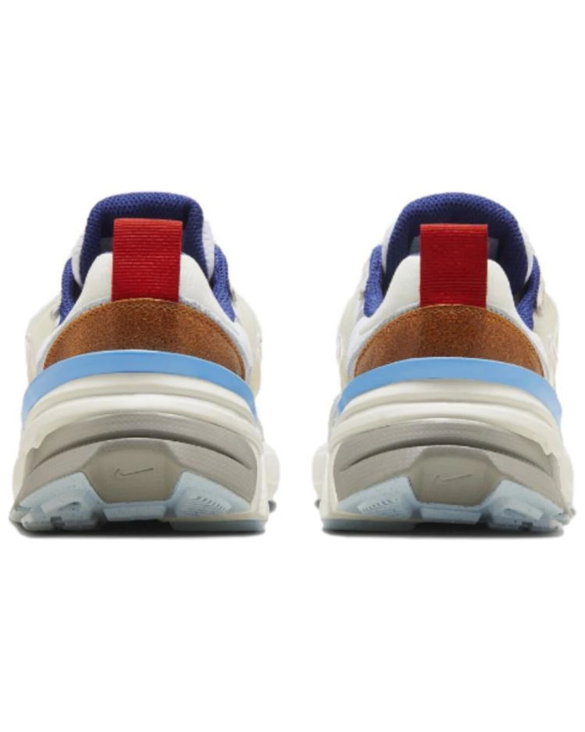 Nike V2K Run унисекс кроссовки белые с серым и красным картинка