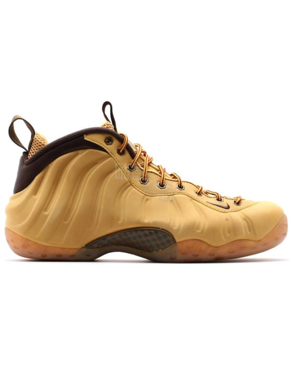 Nike Foamposite One мужские кроссовки средней высоты пшеничного цвета картинка