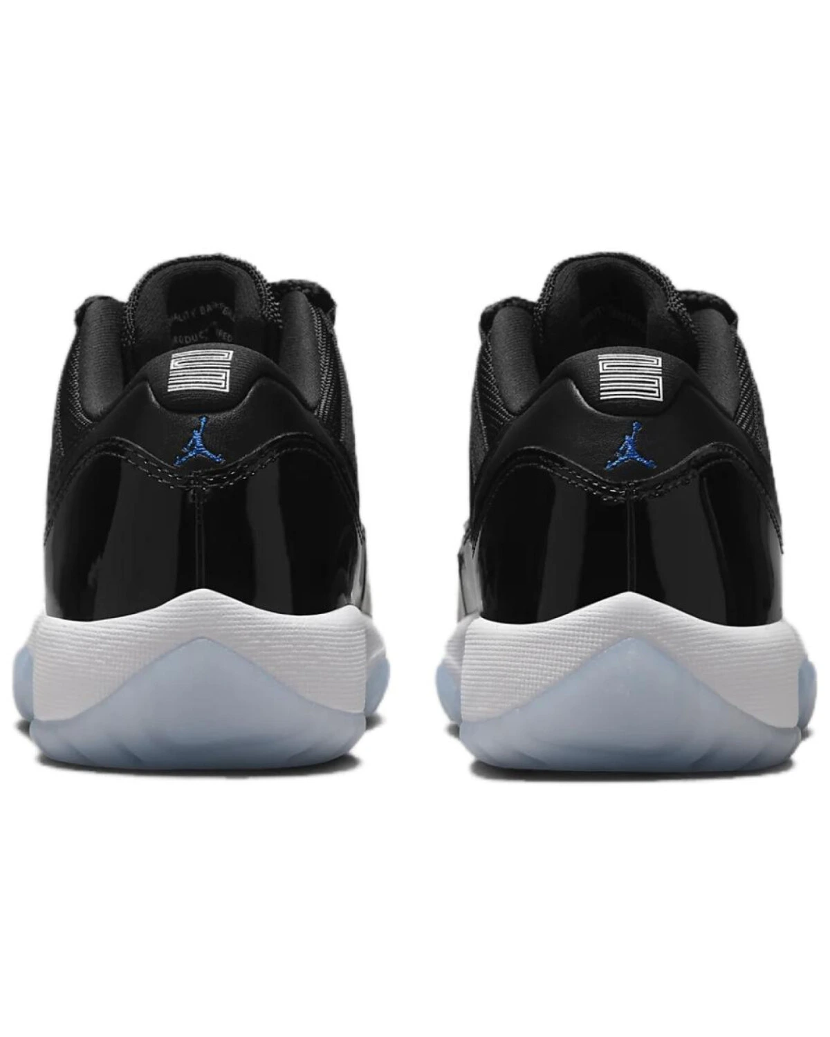 Jordan Air Jordan 11 детские кроссовки чёрно-белые с шнуровкой картинка
