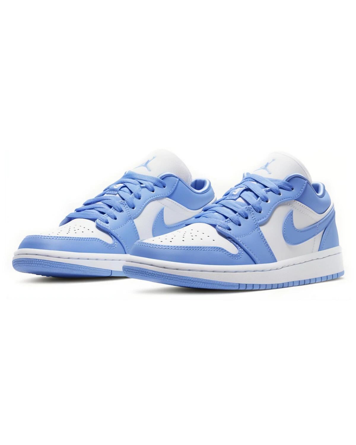 Jordan Air Jordan 1 унисекс кроссовки сине-белые из искусственной кожи картинка