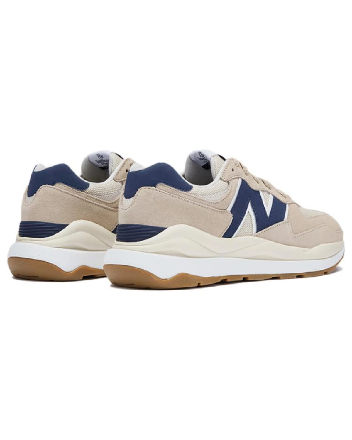 New Balance 5740 unisex кроссовки из ткани и нубука бежевые картинка