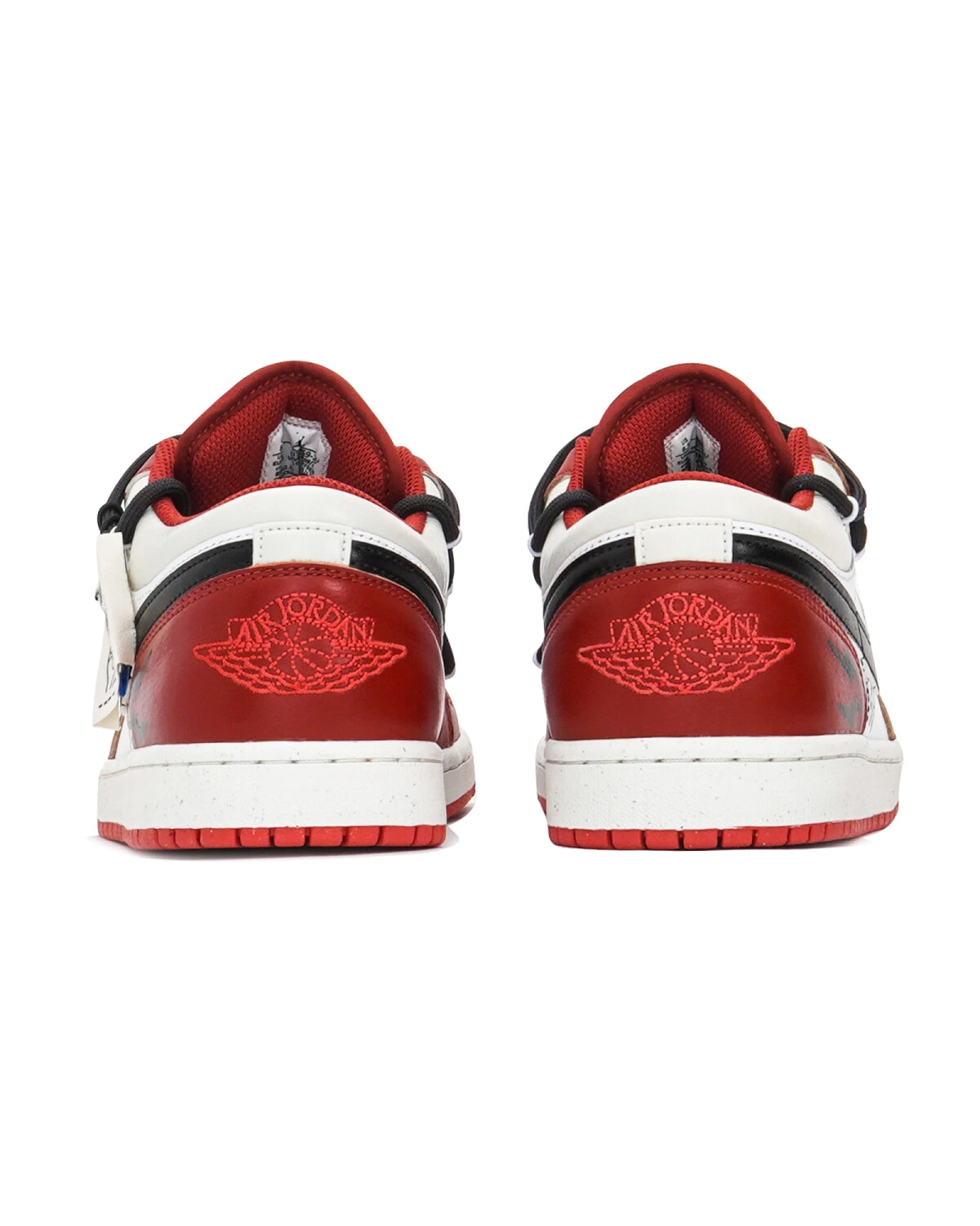 Jordan Air Jordan 1 мужские кроссовки бело-красные картинка