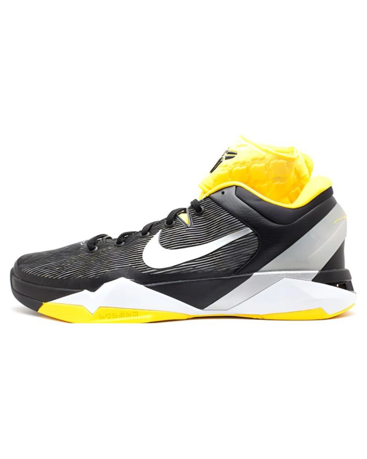 Nike Zoom Kobe 7 Del Sol мужские баскетбольные кроссовки черно-желтые противоскользящие картинка