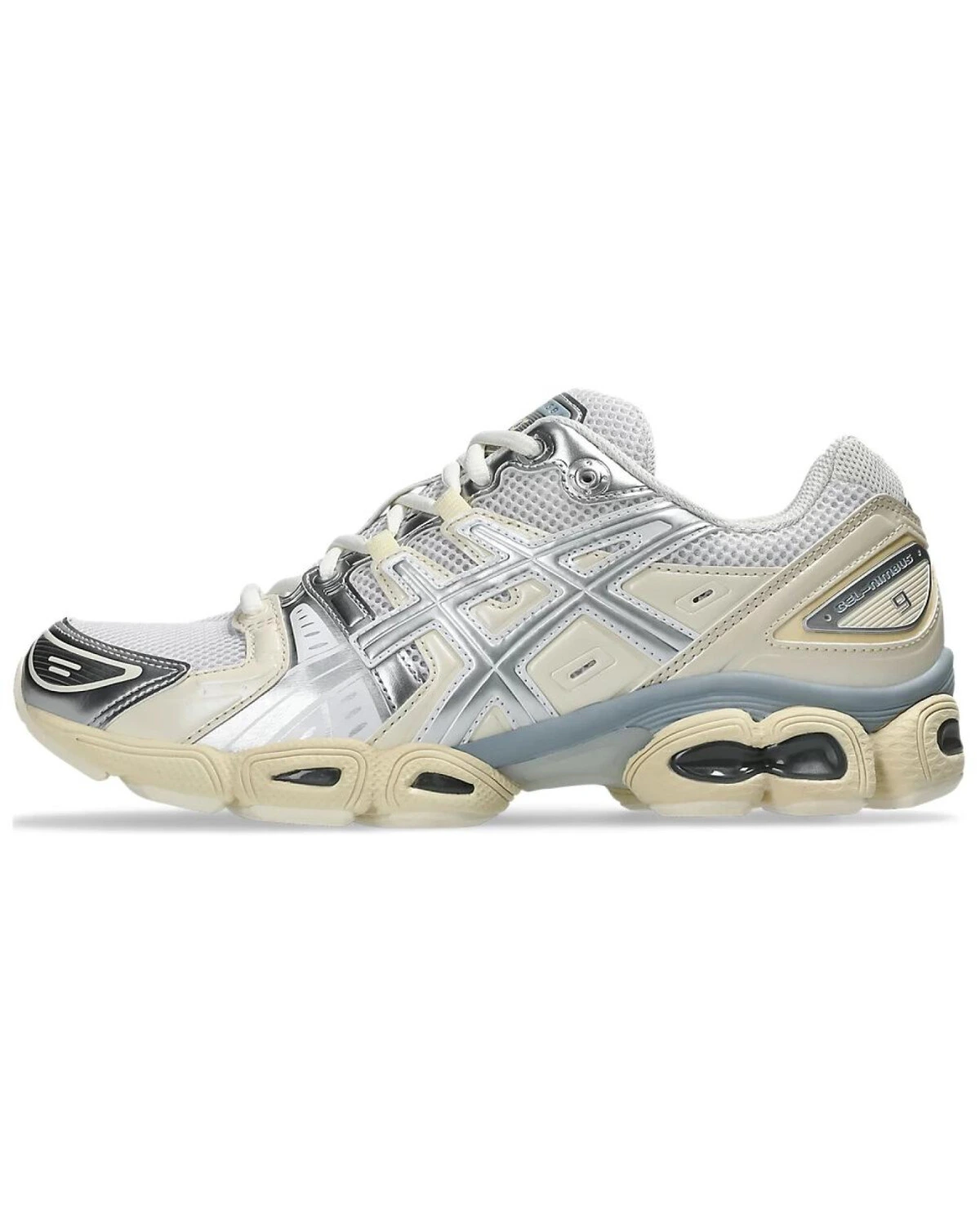 Asics GEL-Nimbus 9 унисекс кроссовки для бега с амортизацией GEL серебристые картинка