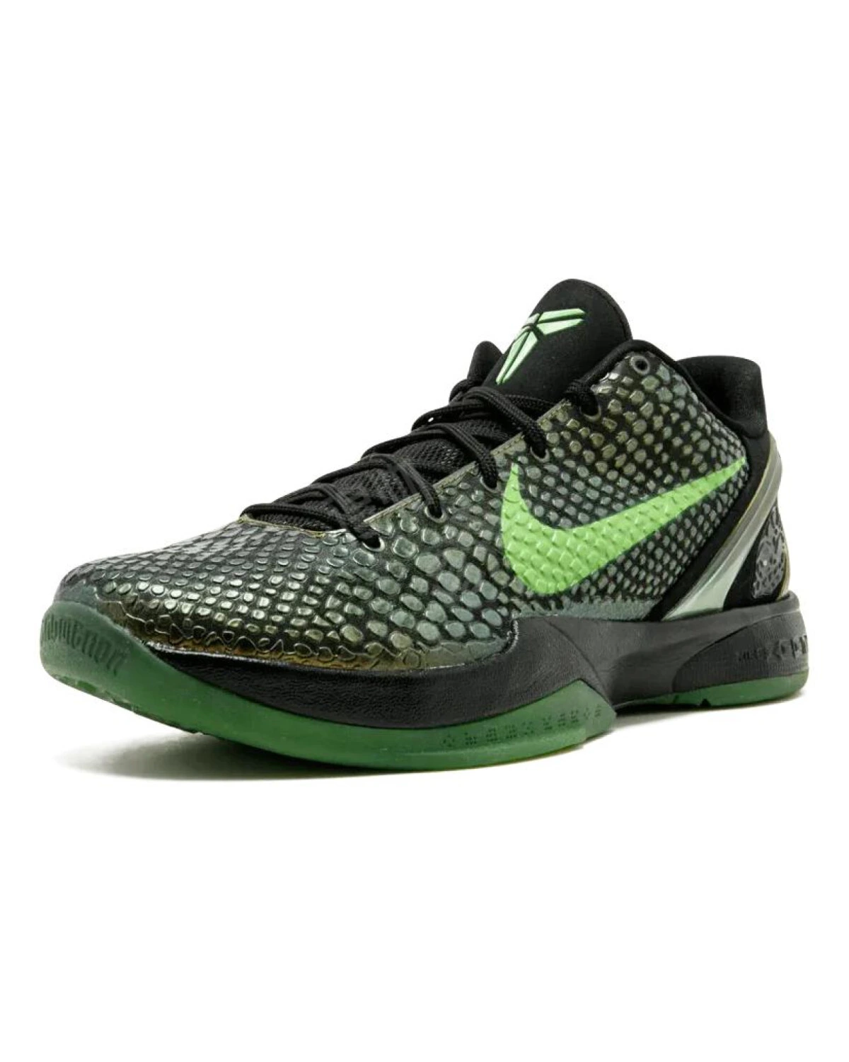 Nike Zoom Kobe 6 мужские баскетбольные кроссовки противоскользящие легкие черно-золото-зеленые картинка