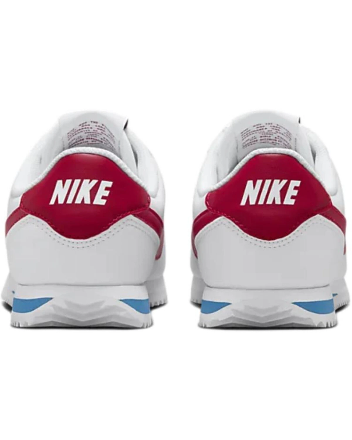 Nike Cortez детские кроссовки бело-красные комфортные и прочные картинка