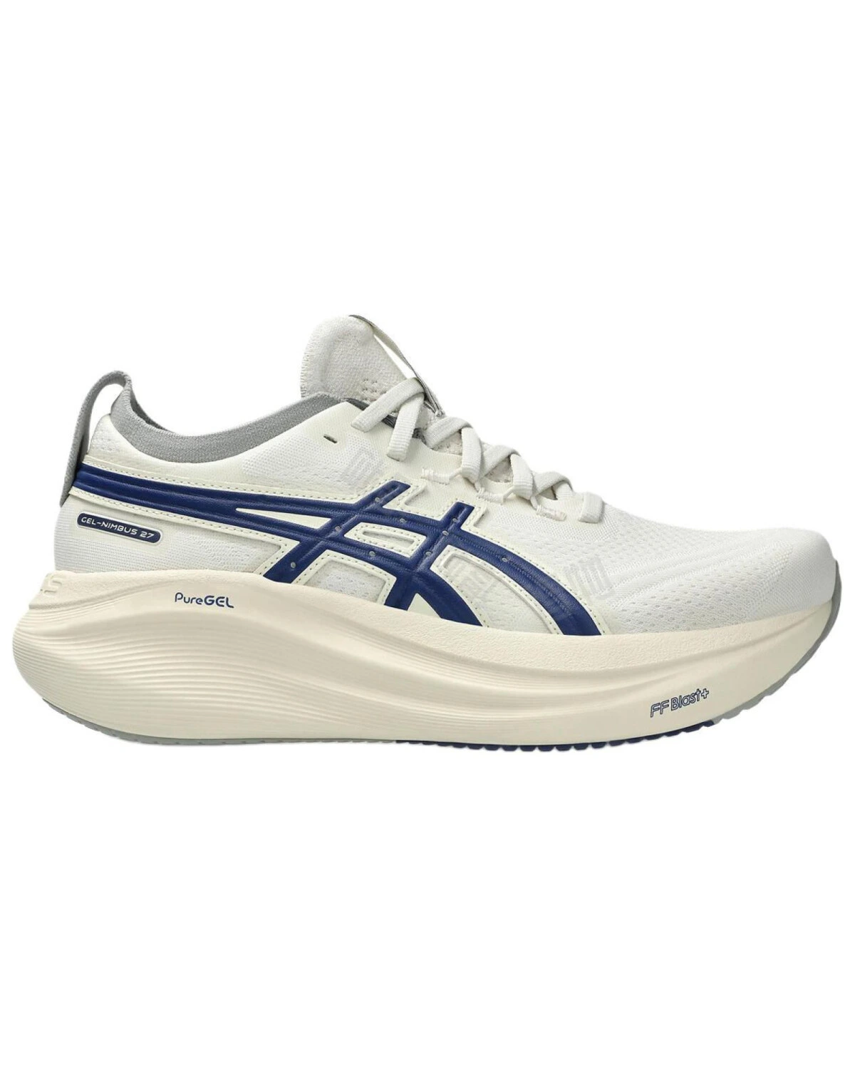 Asics GEL-NIMBUS 27 женские кроссовки для бега бело-голубые картинка