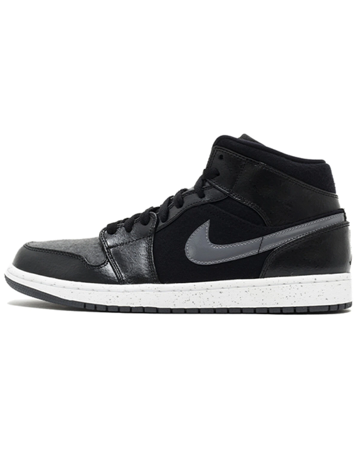 Jordan Air Jordan 1 мужские кроссовки чёрно-серые с амортизацией картинка