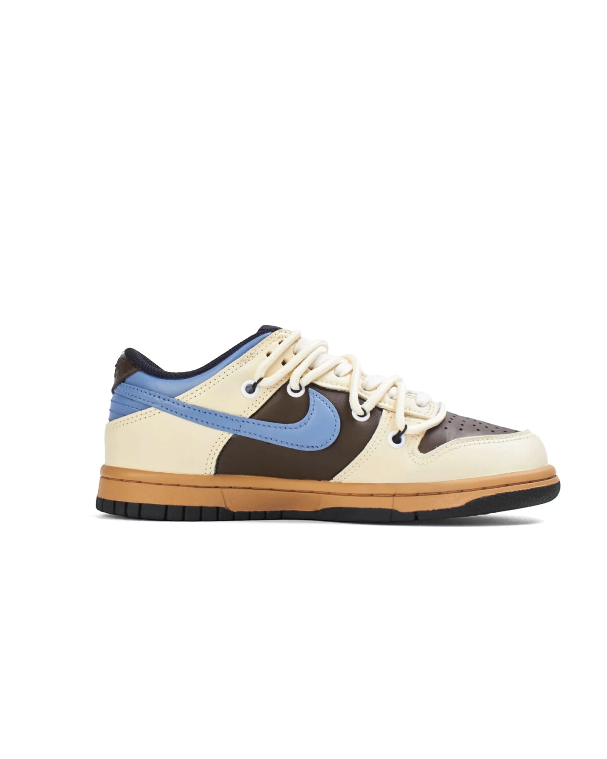 Nike Dunk детские кроссовки кожаные кахель для прогулок картинка