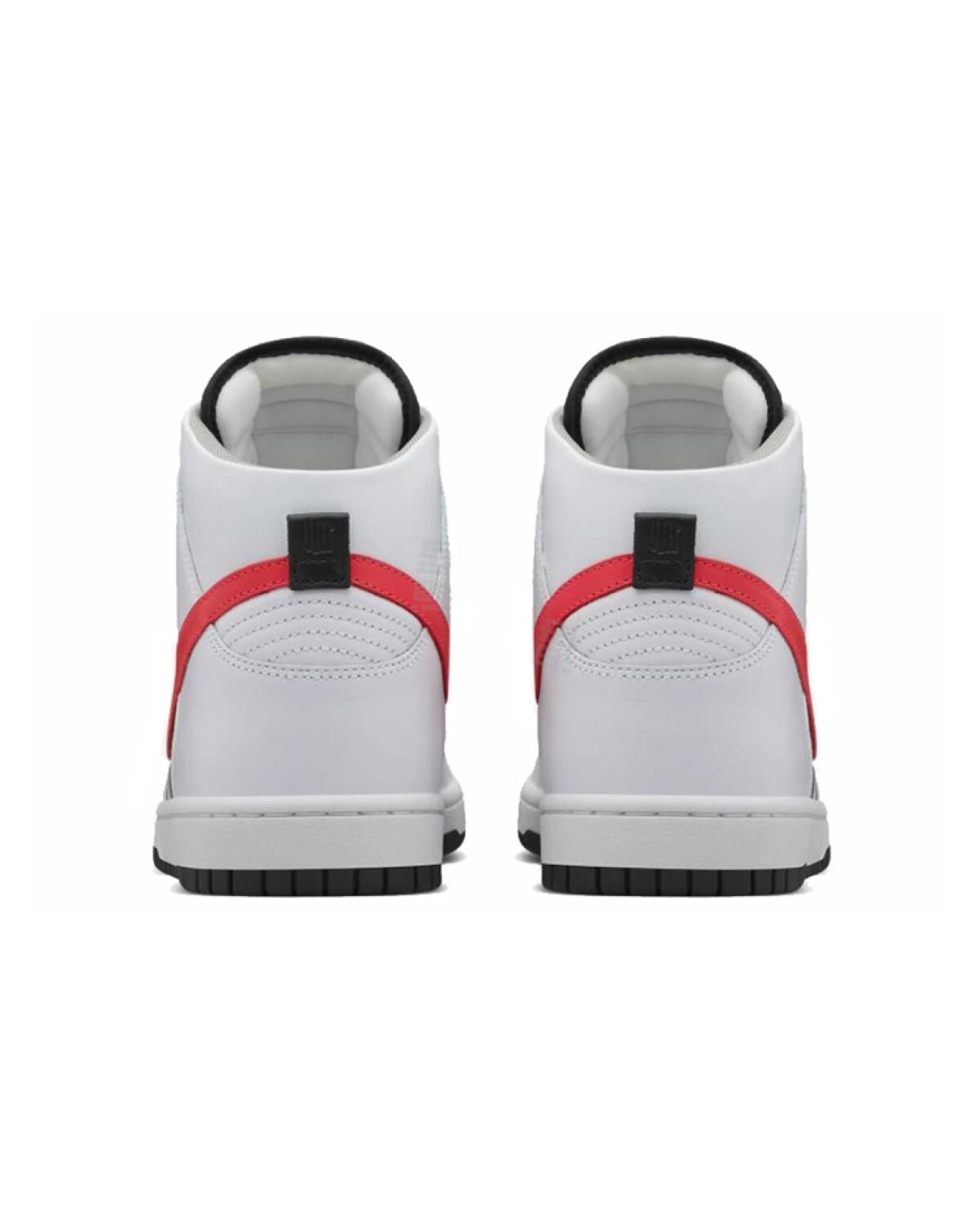 Nike Dunk Undftd White Infrared унисекс повседневные кроссовки кожаные бело-красные картинка