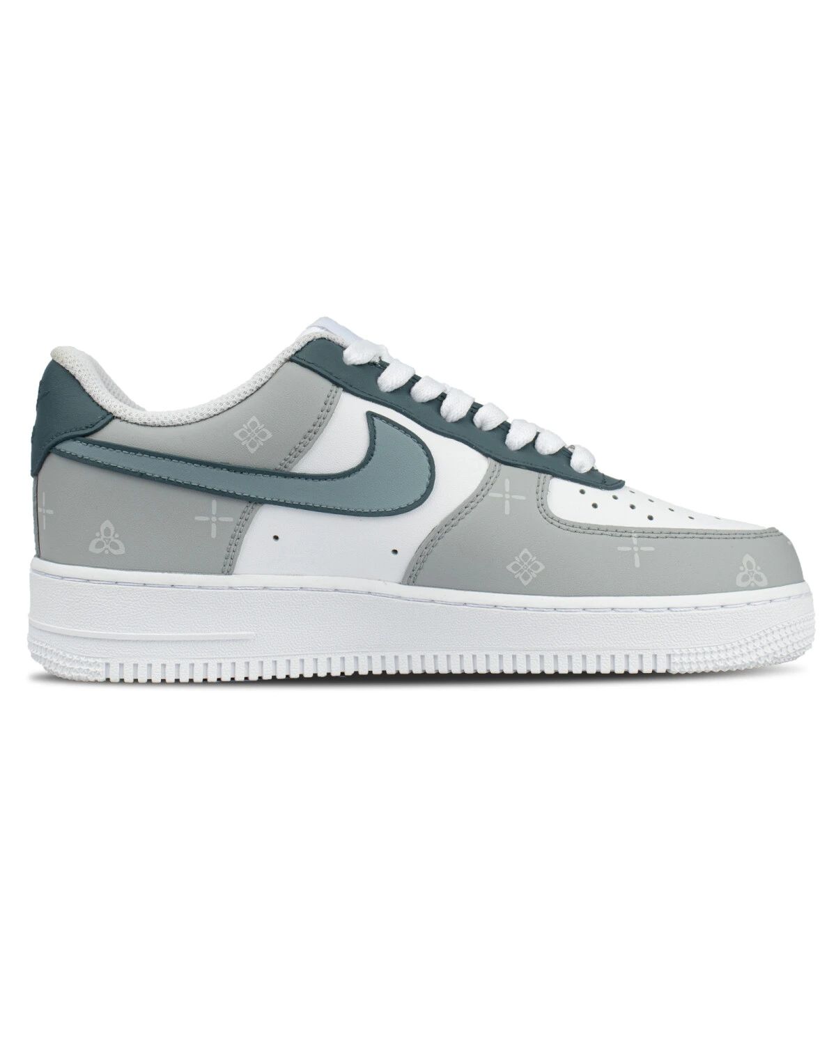 Nike Air Force 1 унисекс кроссовки серые из синтетики картинка