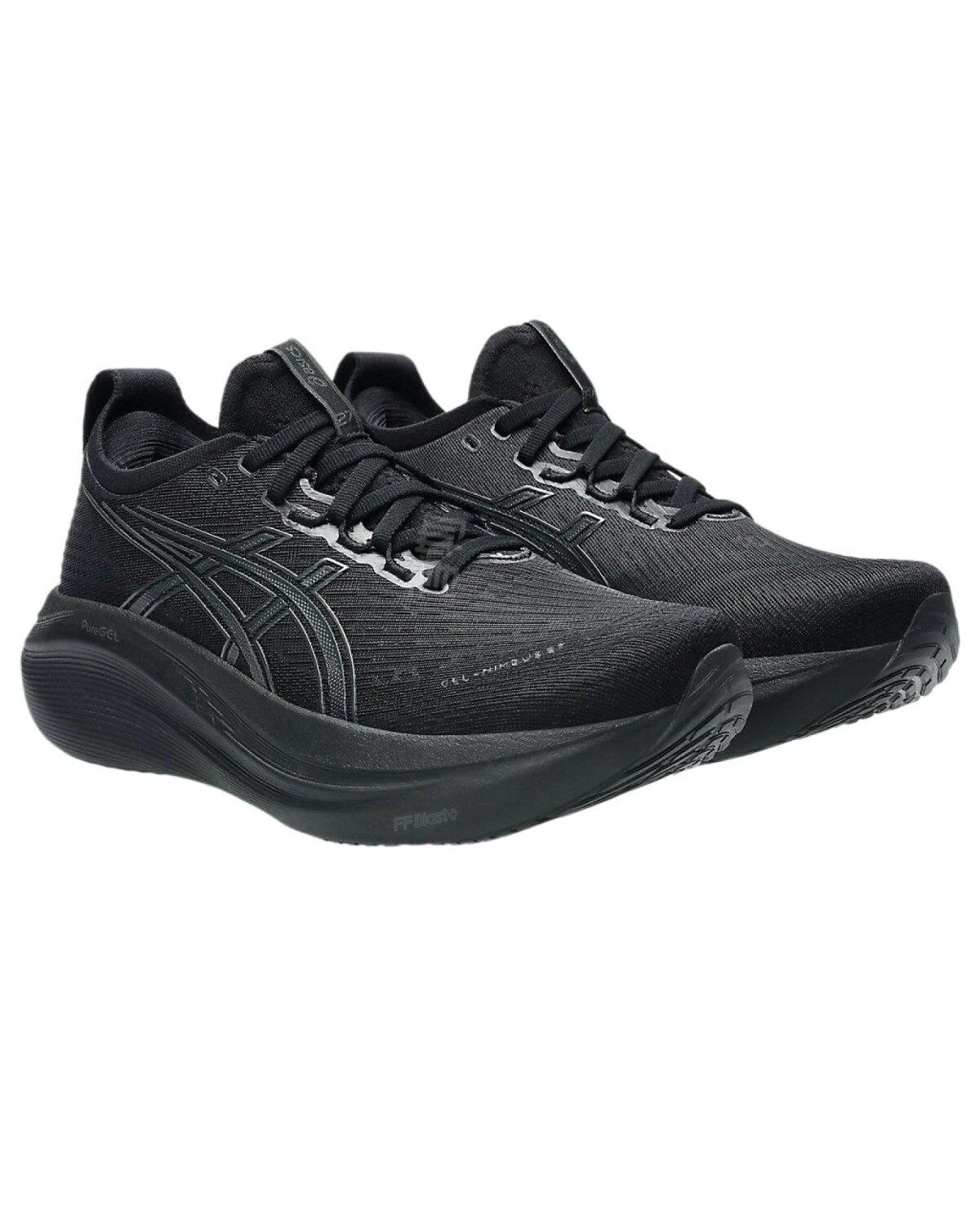 Asics GEL-NIMBUS 27WIDE женские кроссовки для бега черно-серые картинка