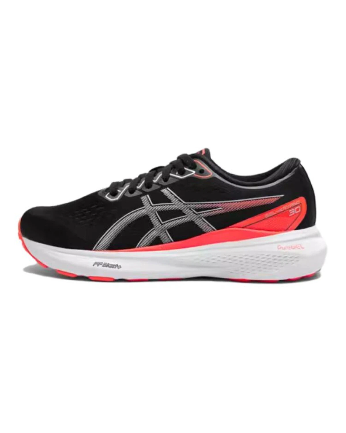 Asics Gel-Kayano 30 детские кроссовки для бега черно-оранжевые картинка