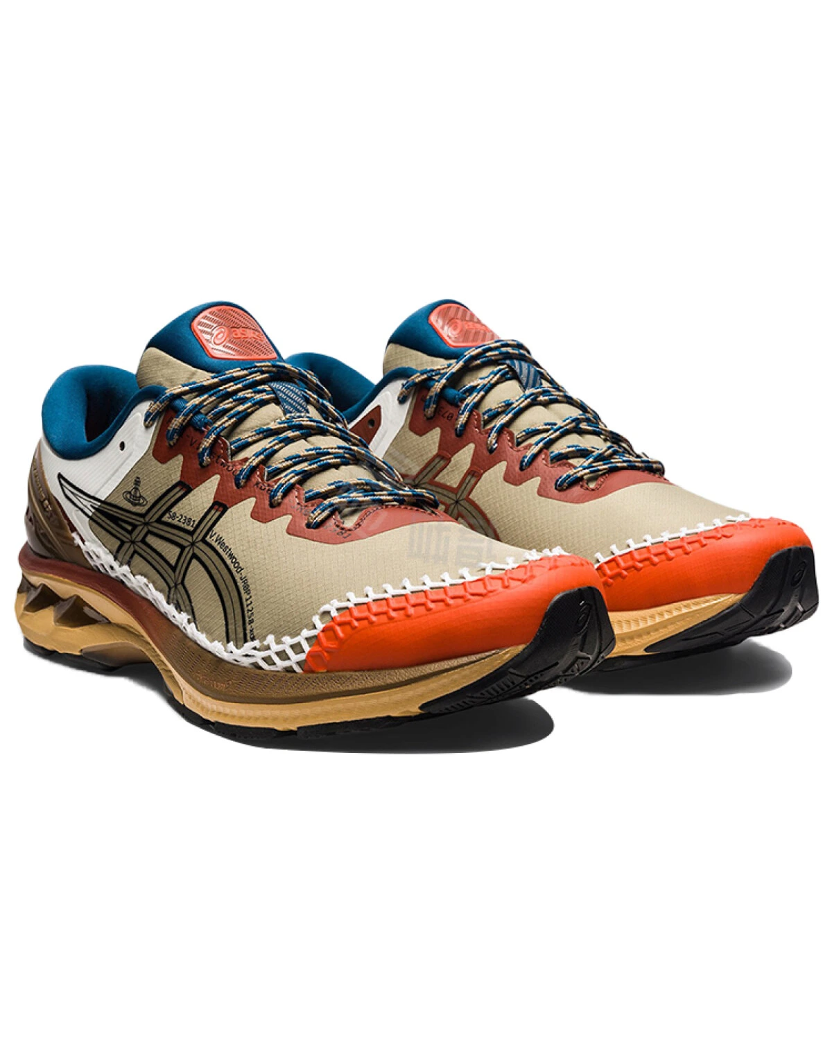 Asics Gel-Kayano 27 мужские кроссовки беговые бежевые с амортизацией картинка