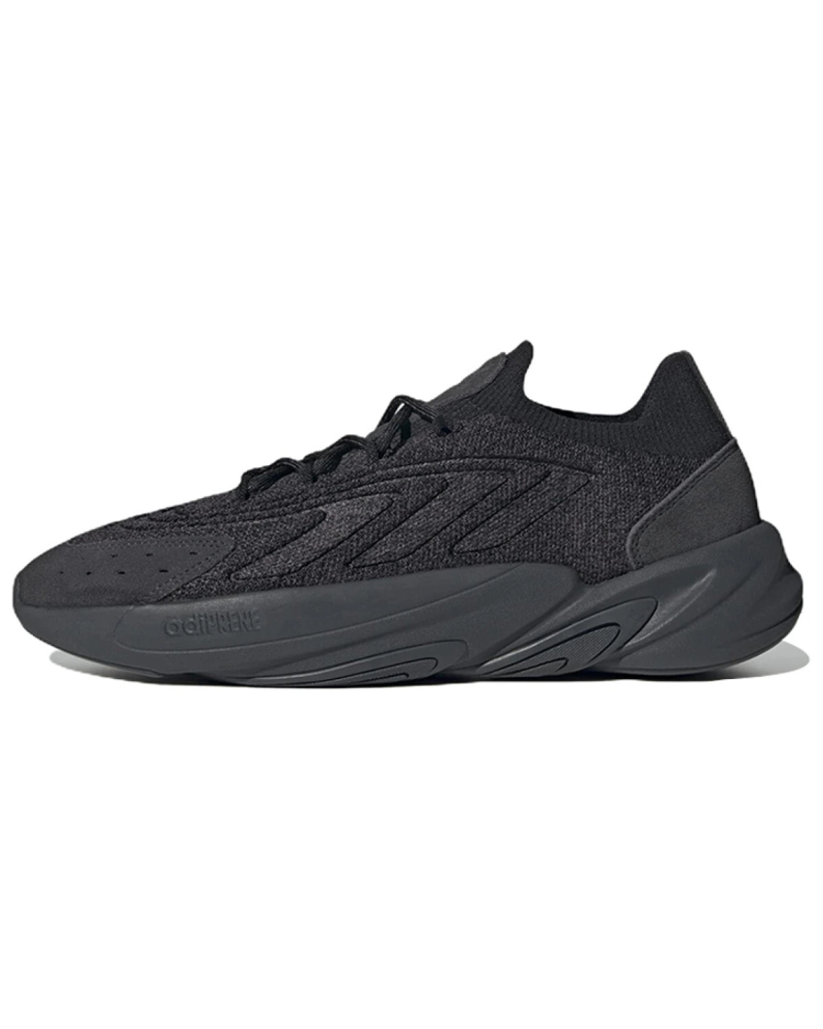 Adidas Originals Ozelia унисекс кроссовки черные из сетки и замши картинка