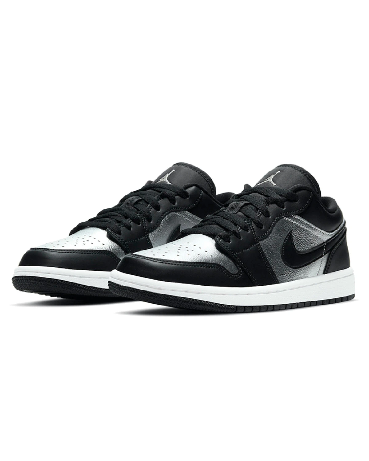Jordan Air Jordan 1 Low унисекс кроссовки искусственная кожа серо-серебристые картинка