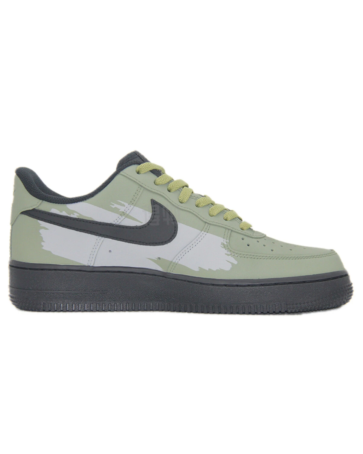 Nike Air Force 1 07 унисекс кроссовки кожаные зеленые картинка