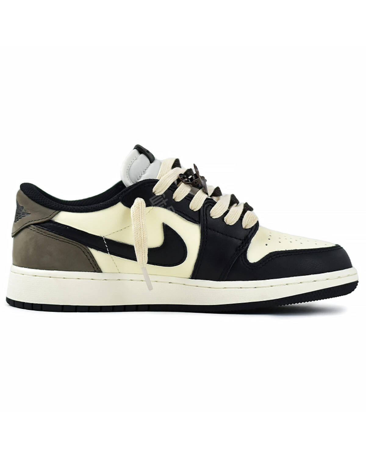 Jordan Air Jordan 1 мужские кроссовки черно-коричневые баскетбольные картинка