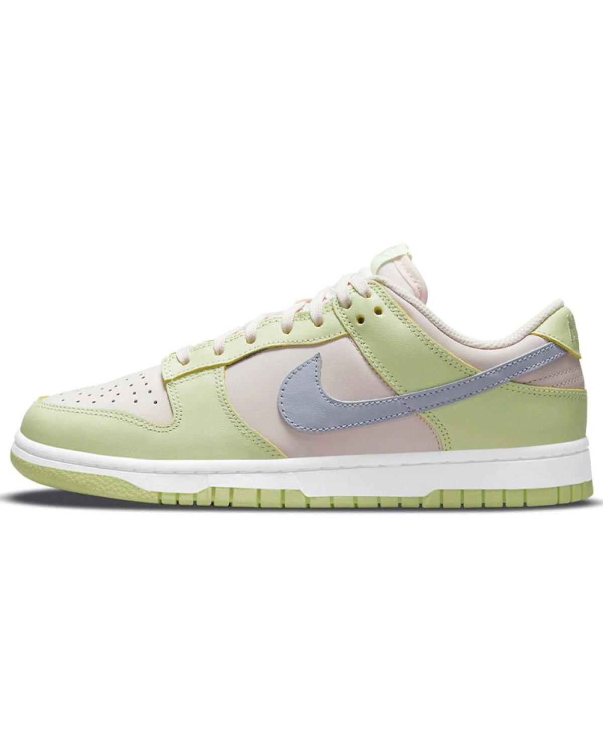 Nike Dunk "Lime Ice" женские кроссовки из кожи зеленые картинка