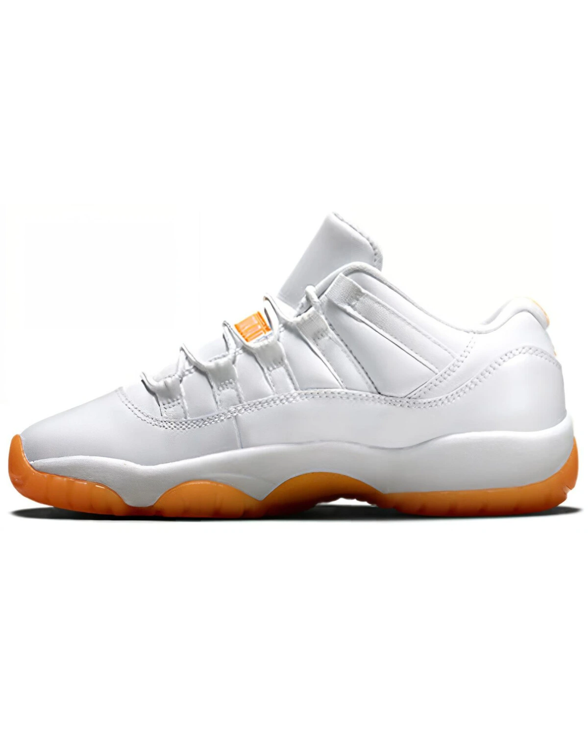 Jordan Air Jordan 11 Retro Low Citrus детские баскетбольные кроссовки бело-оранжевые картинка