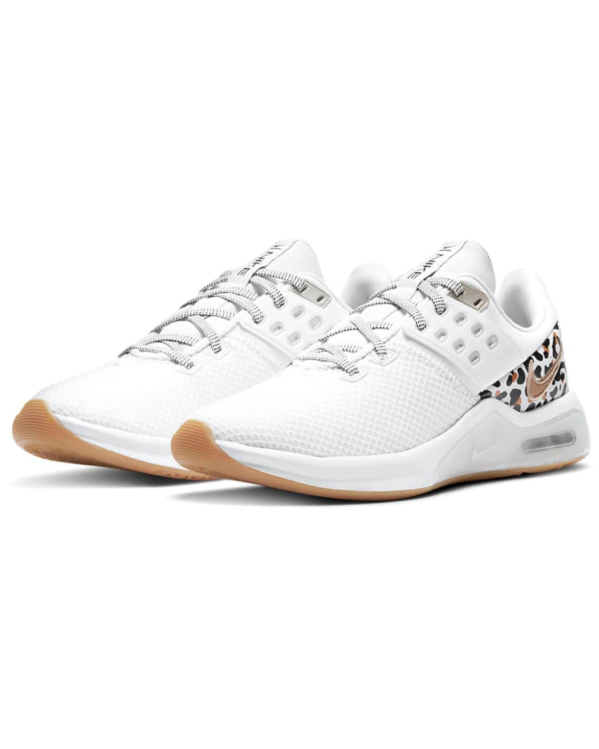 Nike Air Max Bella женские кроссовки белые с леопардовым принтом картинка