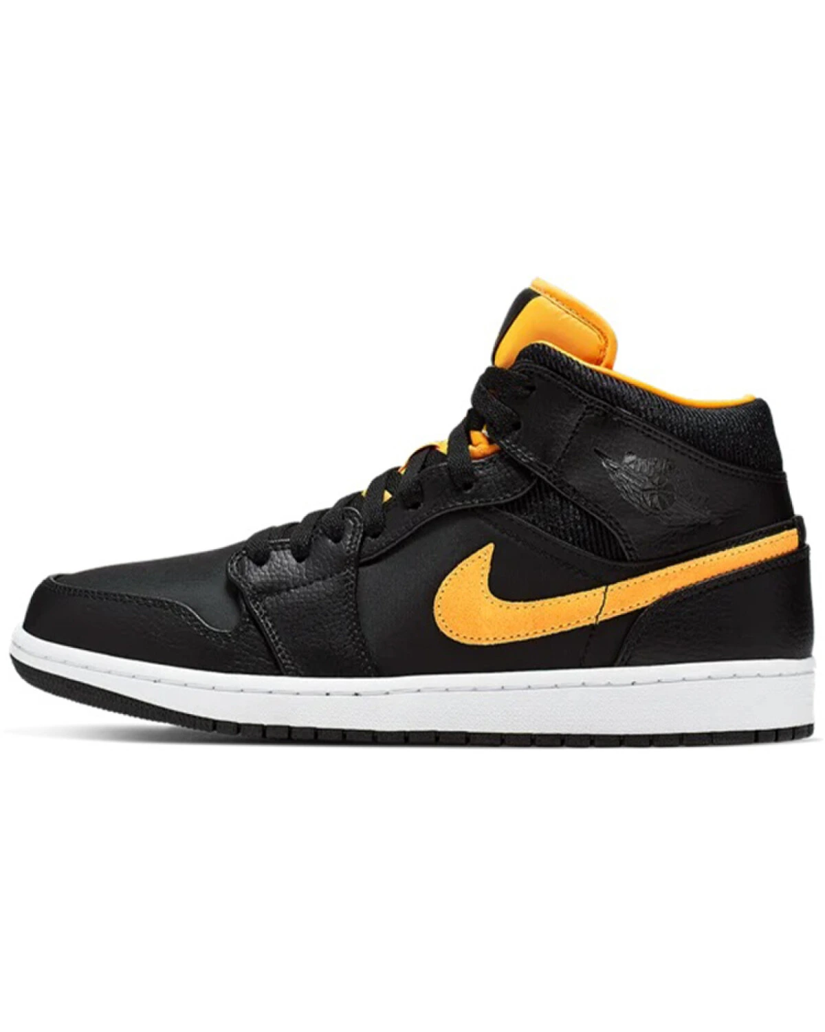 Jordan Air Jordan 1 Mid SE унисекс кроссовки кожаные вельветовые черно-золотые картинка